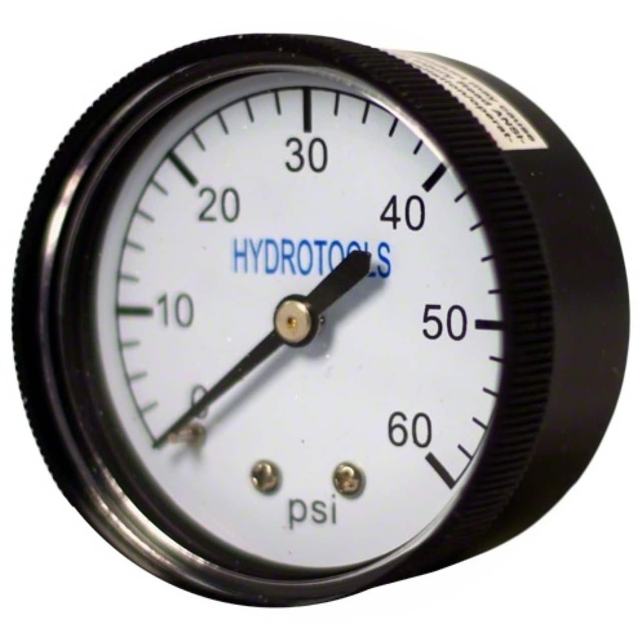 2.25" Black Rear Mount Pressure Gauge Pool Filter & Pump Accessory